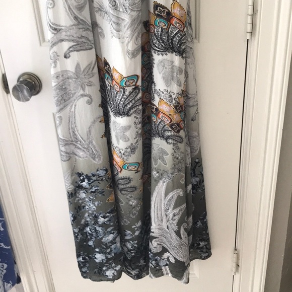 SOLD! Soft Surroundings Abstract Paisley Maxi - Picture 4 of 5